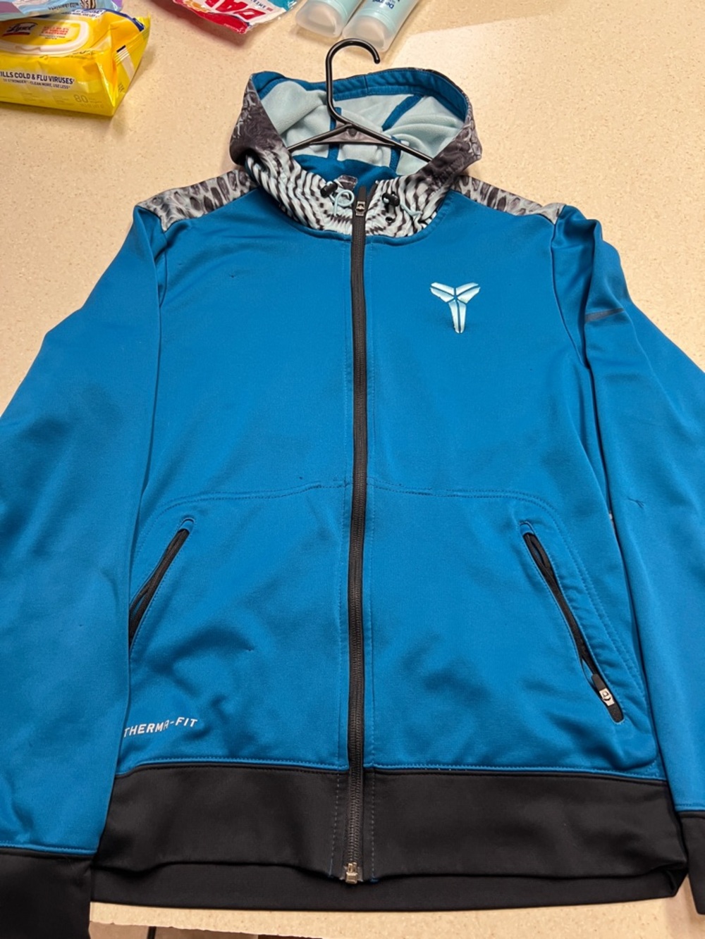 Nike Kobe Therma-Fit Blue Full-Zip Hoodie Jacket